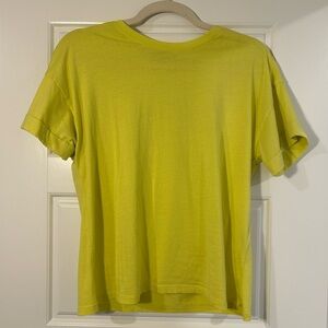 All Saints Yellow Short Sleeve Tee XS